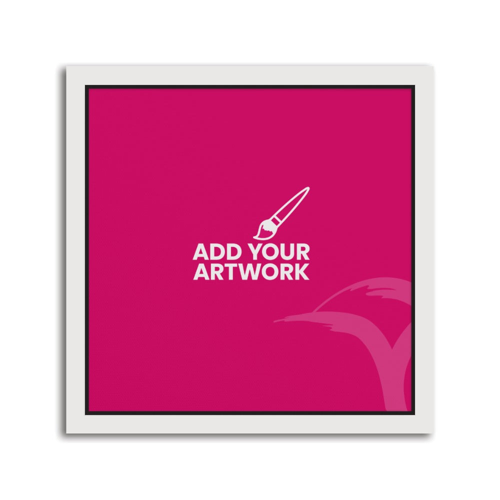 White Framed Canvas Prints - 10" x 10" White Framed Canvas Print