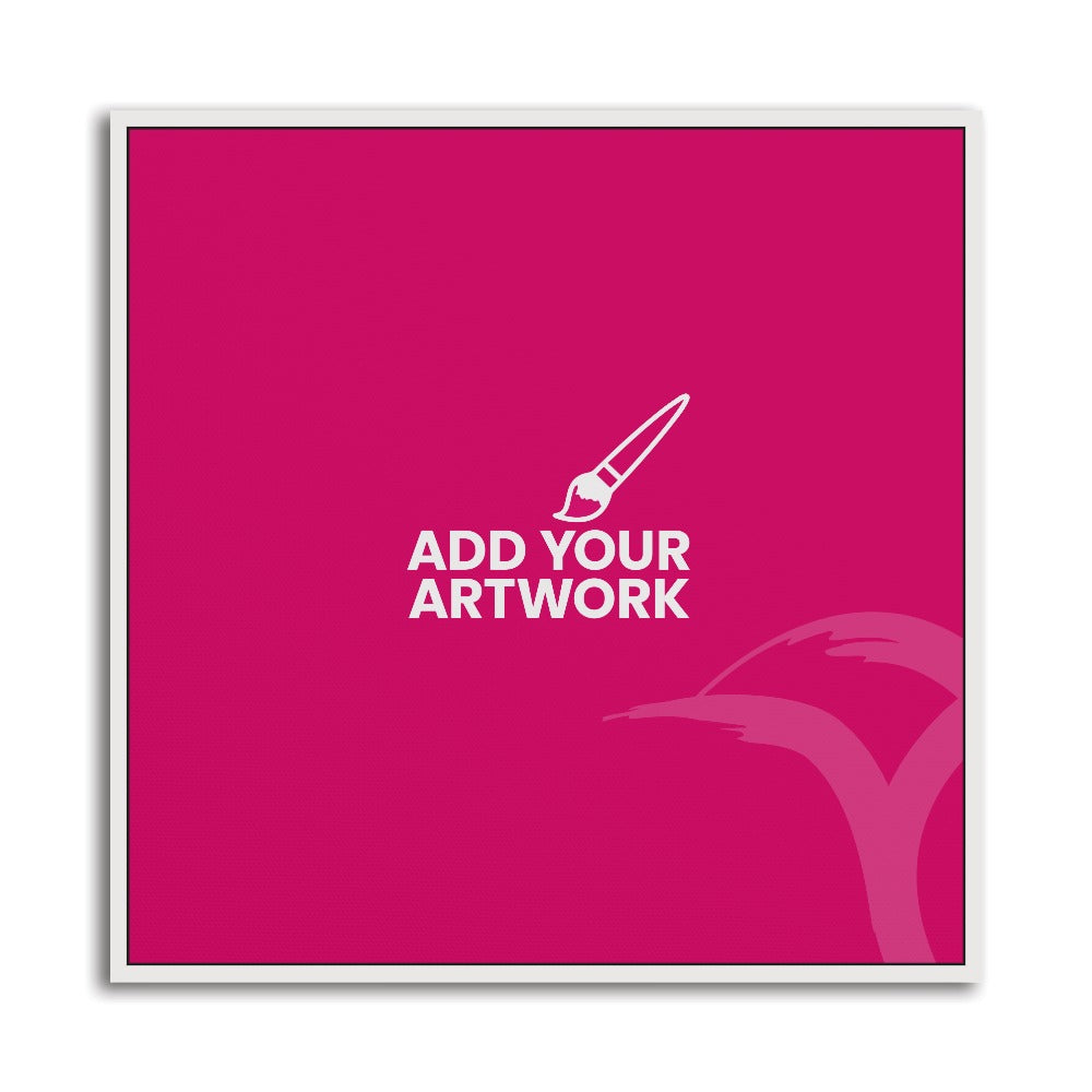 White Framed Canvas Prints - 30" x 30" White Framed Canvas Print