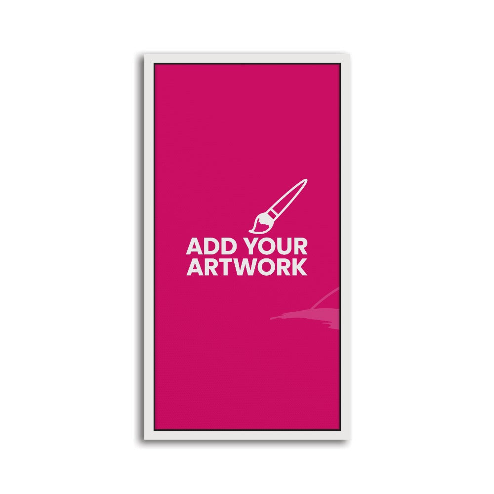 White Framed Canvas Prints - 12" x 24" White Framed Canvas Print