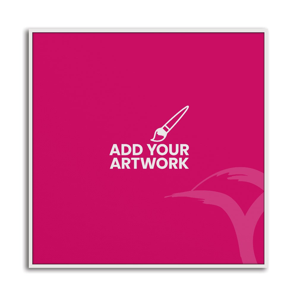 White Framed Canvas Prints - 40" x 40" White Framed Canvas Print