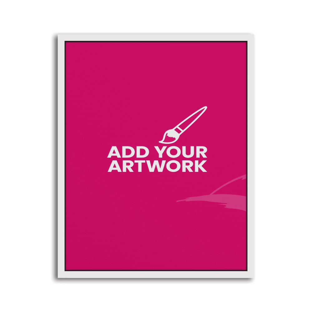 White Framed Canvas Prints - 16" x 20" White Framed Canvas Print