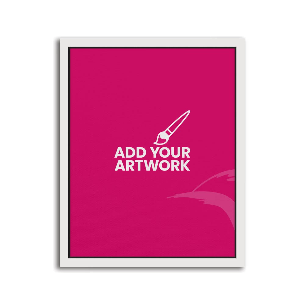 White Framed Canvas Prints - 11" x 14" White Framed Canvas Print