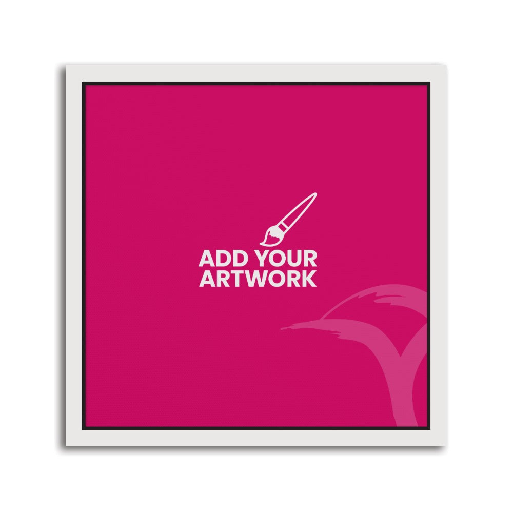 White Framed Canvas Prints - 12" x 12" White Framed Canvas Print