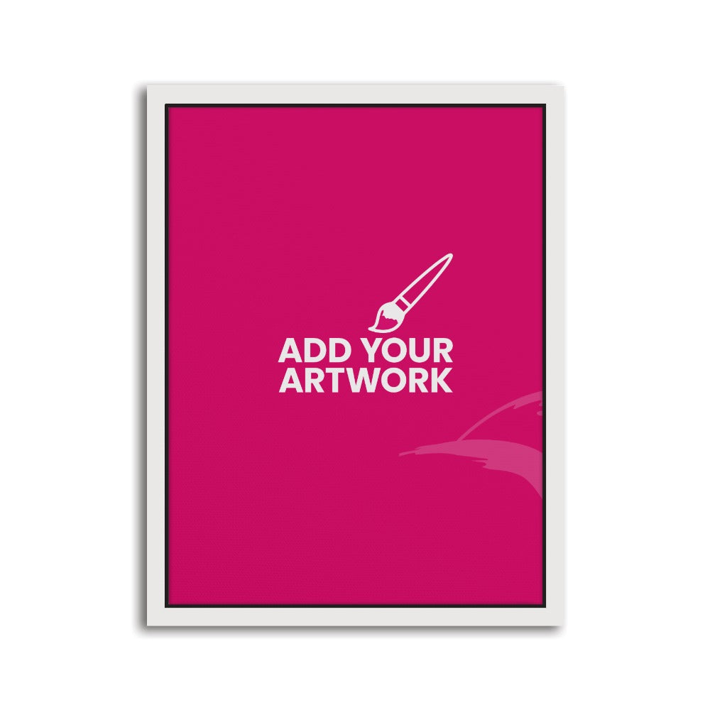 White Framed Canvas Prints - 12" x 16" White Framed Canvas Print