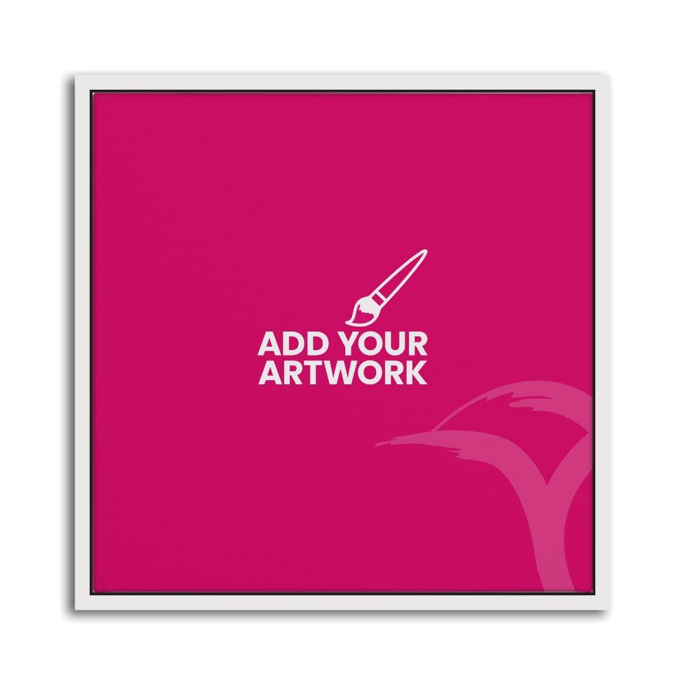 White Framed Canvas Prints - 20" x 20" White Framed Canvas Print