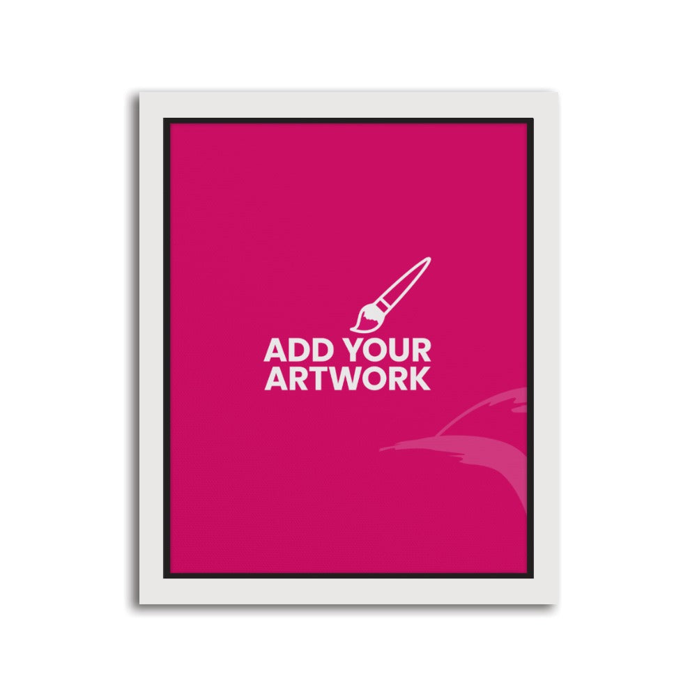 White Framed Canvas Prints - 8" x 10" White Framed Canvas Print