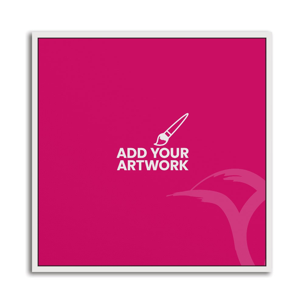 White Framed Canvas Prints - 24" x 24" White Framed Canvas Print